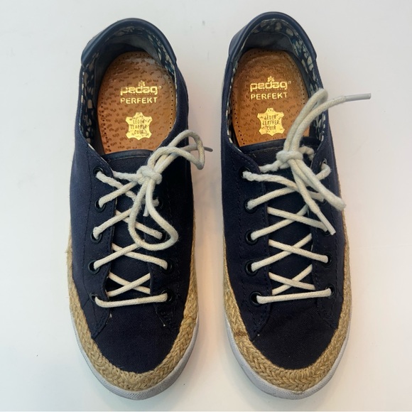 Tory Burch Platform Espadrille Sneakers, Size 7.5 - Picture 3 of 8